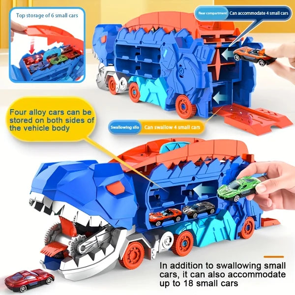 🚗 Transport Dinosaur Truck with Foldable Sliding