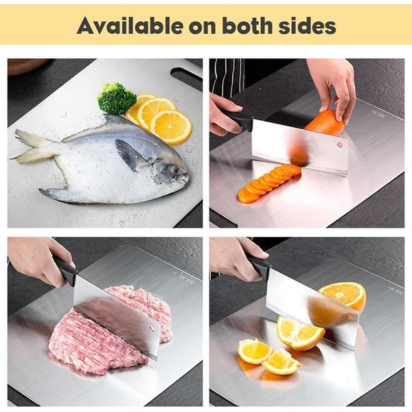 🔥Stainless Steel Double Sided Chopping Board