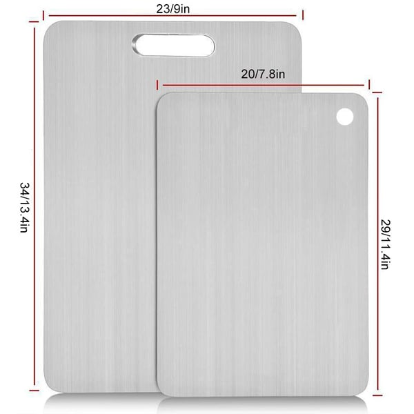 🔥Stainless Steel Double Sided Chopping Board